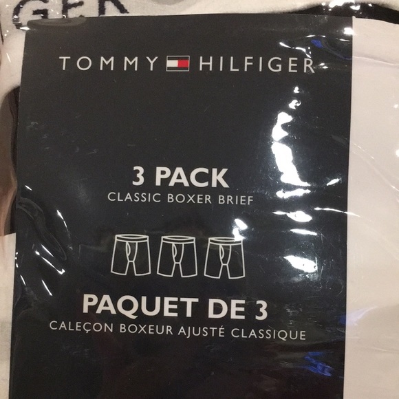 Tommy Hilfiger 3 pack Classic Boxer Brief Mens Size Large 36-38 Black NWT sealed - Picture 8 of 13